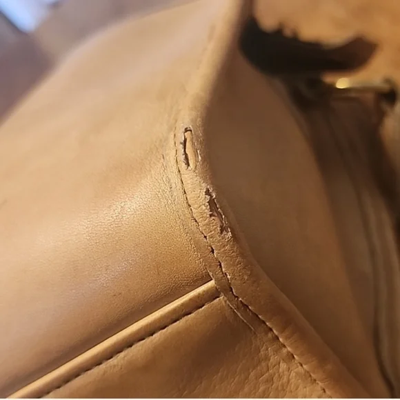 Coach Brighton Putty Vintage 80's Leather Belt Bag - Picture 7 of 15